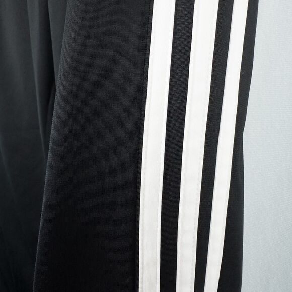 Adidas Essentials 3 Stripes Tricot Open Hem Track Pants Womens Medium Black Y2K - Picture 10 of 16